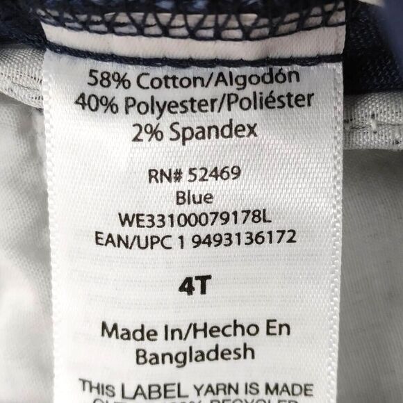 2 Wonder Nation Pants Boys 4T Toddler Navy Blue Flat Front School Uniform Bundle - Picture 7 of 13